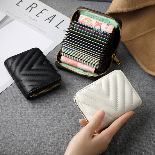 Multiple Card Slots Wallet Niche Card Holder Female