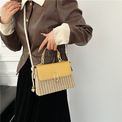 Handbag Western Style One-shoulder Versatile Woven Bag