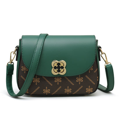 Women's Printed Contrast Color Small Bag