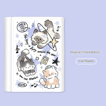 Cartoon Wallet Cute Original Design Multiple Card Slots Female