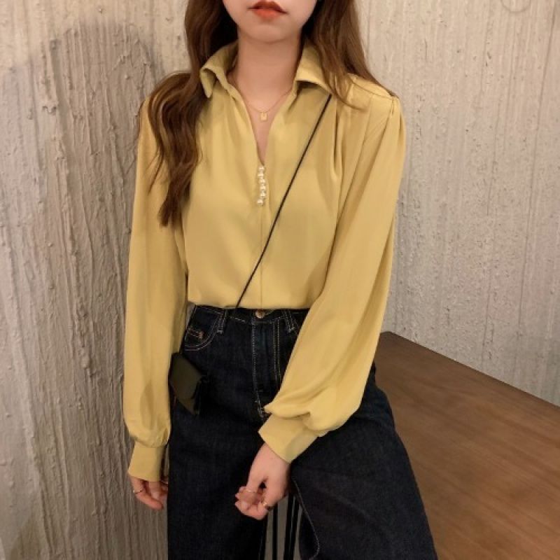 Niche Loose Outer Wear All-matching Long Sleeve Top