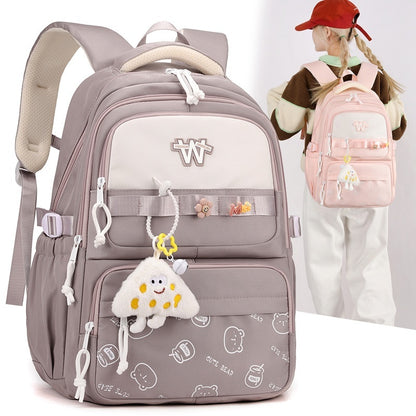 Cartoon Printing Large Capacity Backpack All-matching